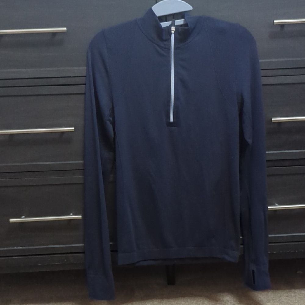 Tory Sport Navy Blue Quarter-Zip Pullover Sz Small
